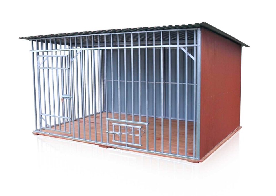 Eurostal - Hundezwinger 3 x 2 m - RAL 804 matt