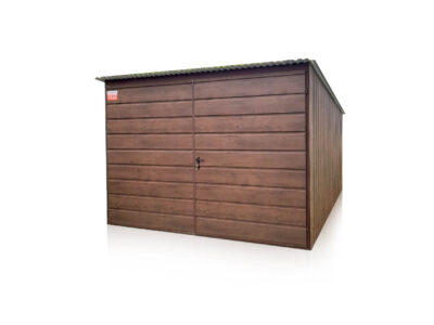 Garaz 3 x 5 m zadní spád, dvoukřídlá vrata široký panel