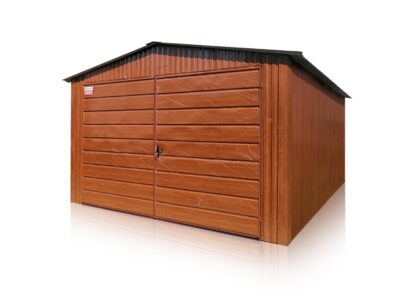 Garaj din tablă 3.5x5m, poartă cu două aripi panou larg