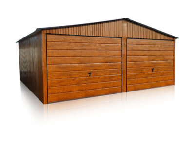 Doppelgarage 6x5m Goldeiche | Satteldach | Eurostal