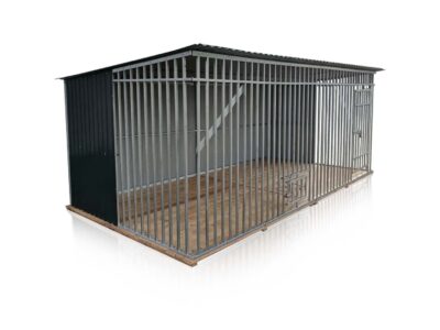 Hundezwinger 4x2m - Anthrazit - RAL 7016