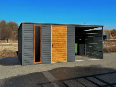 Gartenhaus 5x3m mit Paneel-Überdachung