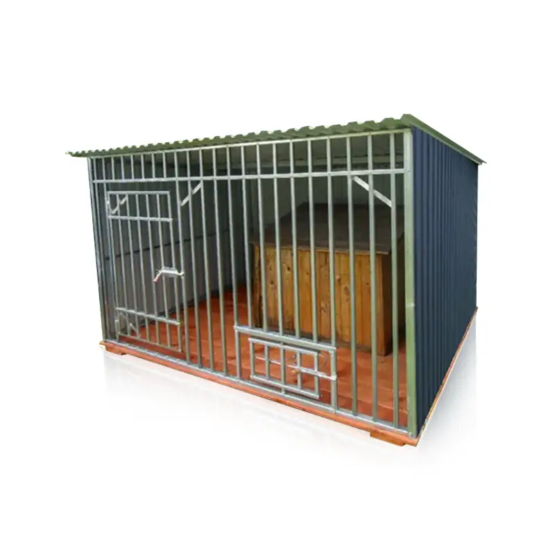 Kompakter Hundezwinger 2x2m in Anthrazit Matt